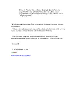 Acusmáticas Pestalozzi-Buenos Aires