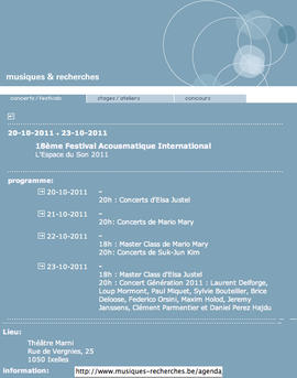 Festival L'espace du son