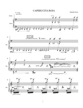 CAPERUCITA ROJA-Partitura