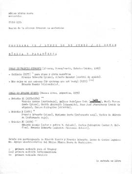 programa - BRINDIS II-X-XI Montevideo 1975