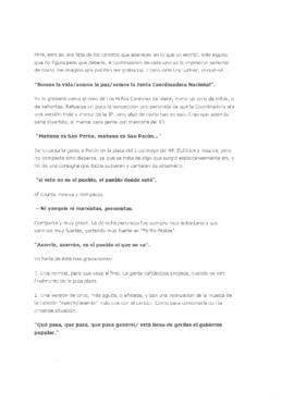 [Transcripción de citas de Mayo, los sonidos de La Plaza]