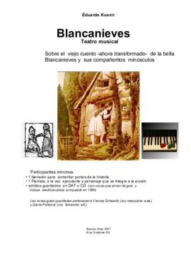 Blancanieves - partitura