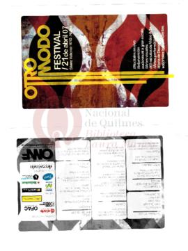 Otro Modo. Festival