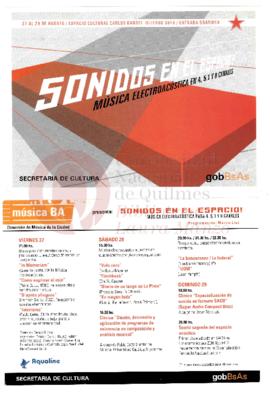 Sonidos en el Espacio. Música Electroacúsitica en 4, 5.1 y 8 canales