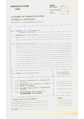 Departamento de Coordinación Académica Formulario A: Investigación