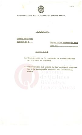 C.I.C.M.A.T. Comité Ejecutivo. Reunión Nº 6