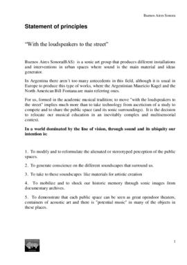Statement