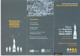 Mayo los sonidos de la Plaza (1945-2001) tríptico